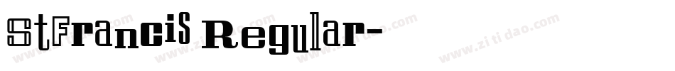 StFrancis Regular字体转换